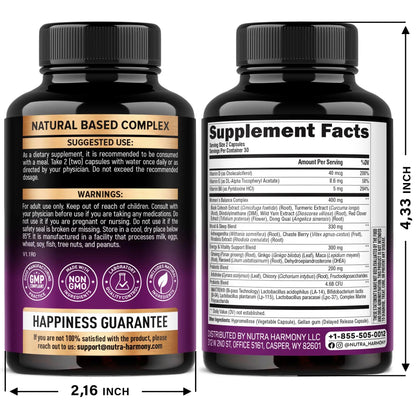 NUTRAHARMONY D-Mannose with Cranberry & Menopause Capsules NUTRAHARMONYBuy Supplements Australia