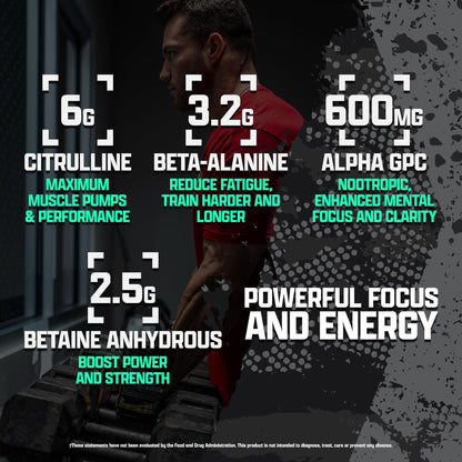 OUTLIFT Amped Max Dosed Pre Workout Powder, 6G Citrulline, 3.2G Beta Alanine Nutrex ResearchBuy Supplements Australia