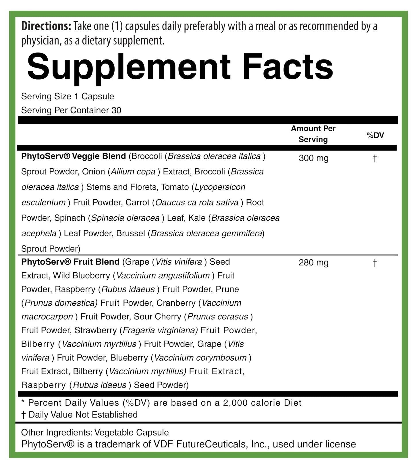 PURE® Greens & Reds Capsules - 30 Servings - 9 Daily Servings of Fruits & Vegetables in 1 Capsule - PhytoServ® Superfood Blend with Broccoli, Kale & Berries - Plant-Based Phytonutrient Shield PUREBuy Supplements Australia