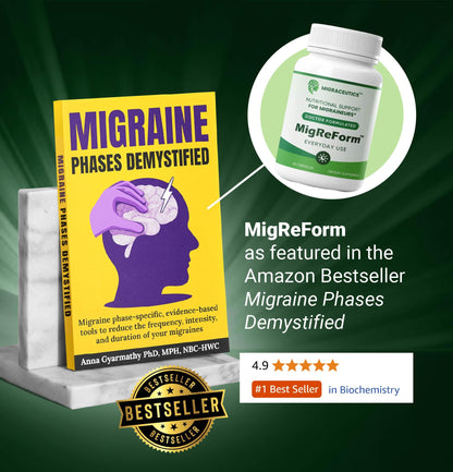 MigReForm – Doctor Formulated Nutritional Supplement and Migraine Wellness Support - Natural Migraine Health Formula with Magnesium, Vitamin B2 & CoQ10-60 Capsules for Women & Men MigraceuticsBuy Supplements Australia