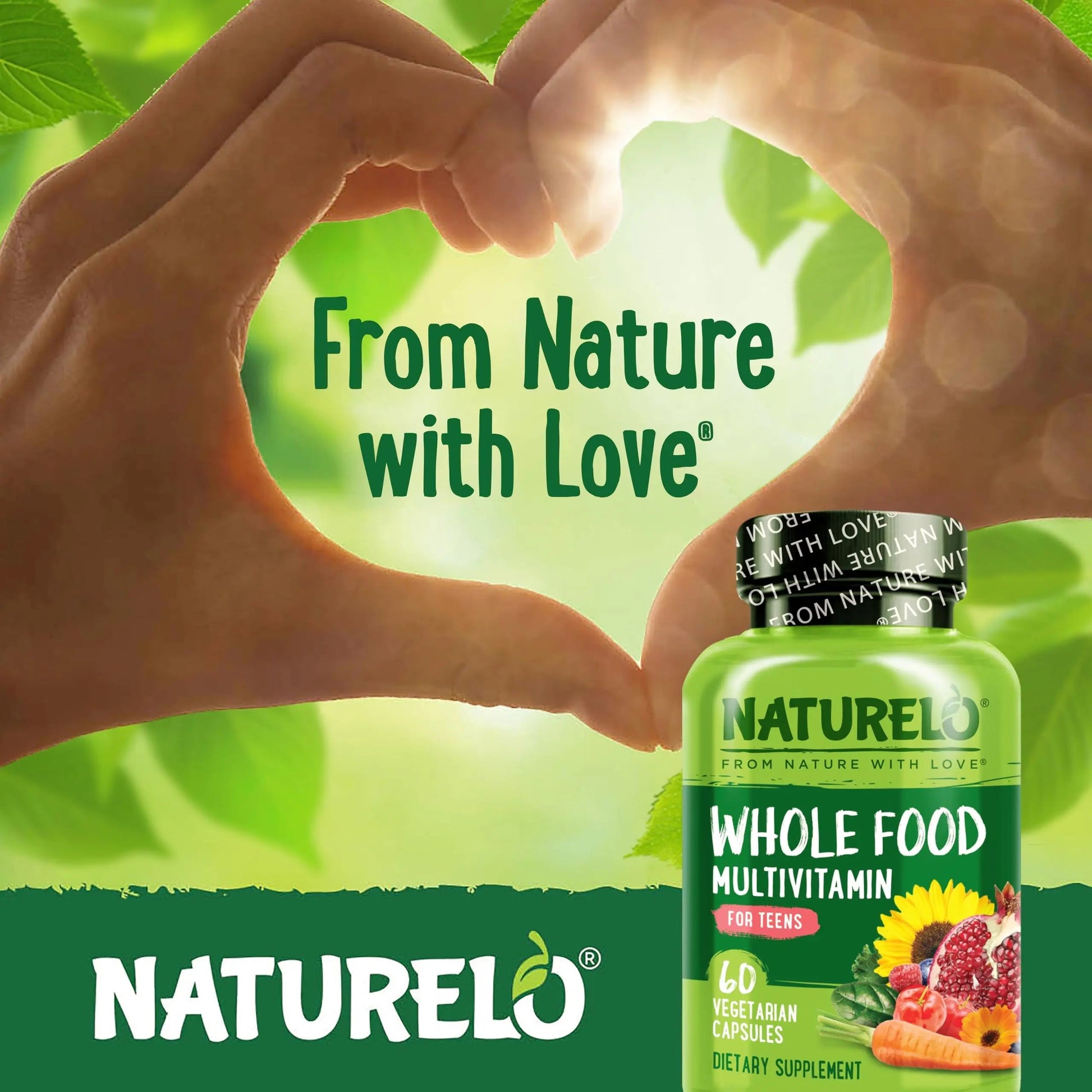 NATURELO Teen Multivitamin - Whole Food, 60 Capsules and One Daily Multivitamin for Women, 60 Capsules - 2 Month Supply Bundle NATURELOBuy Supplements Australia