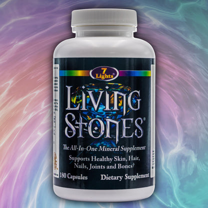 Living Stones, Complete Mineral Supplement with Zinc, Calcium, Magnesium, Selenium, Trace Minerals, No Added Iron, with MSM (Organic Sulfur) and Shilajit, Premium Absorption (30-Day Supply - 180 Caps) 7 LightsBuy Supplements Australia