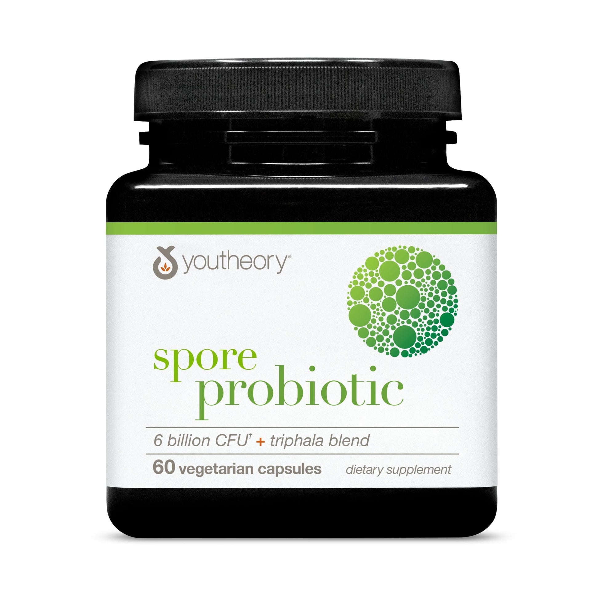 Youtheory Spore Probiotic - Helps Gut Health* - 6 Billion CFU with Prebiotics - Supports Regular Bowel Movement & Diarrhea Relief* - Shelf Stable - 60 Vegetarian Capsules (30-Day Supply) YoutheoryBuy Supplements Australia