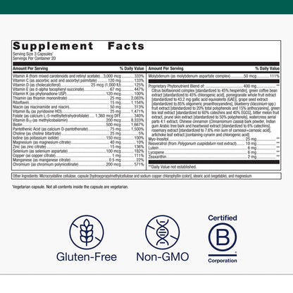 Metagenics PhytoMulti Multivitamin - 20+ Essential Vitamins & Minerals with Phytonutrients - Supports Healthy Aging, Cellular Health, Energy & Immune Function MetagenicsBuy Supplements Australia