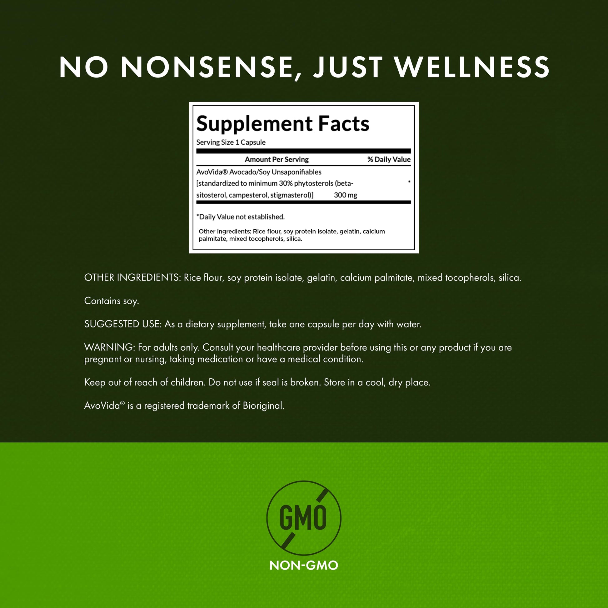 Swanson AvoVida - Natural Supplement Promoting Joint Health & Mobility - Avocado & Soybean Unsaponifiables to Support Cartilage & Tissue Health - (60 Capsules, 300mg Each) (1 Pack) SwansonBuy Supplements Australia