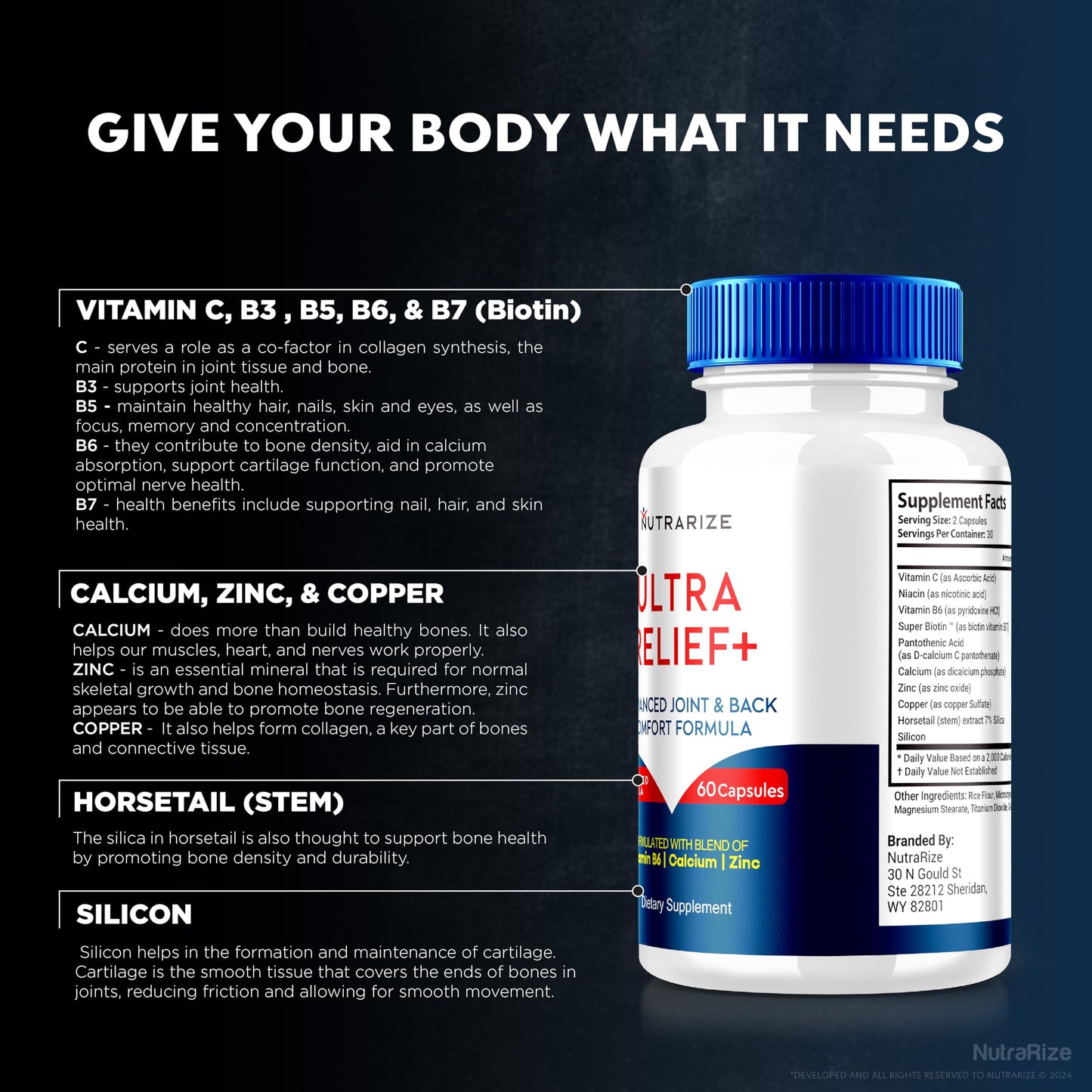 (2 Pack) Ultra Relief+ Capsules, Official Formula for Joint Health, All-Natural Supplement to Support Joint Function and Mobility, Ultra Relief + Pills, Ultra Relief Plus Reviews (120 Capsules) NutraRizeBuy Supplements Australia