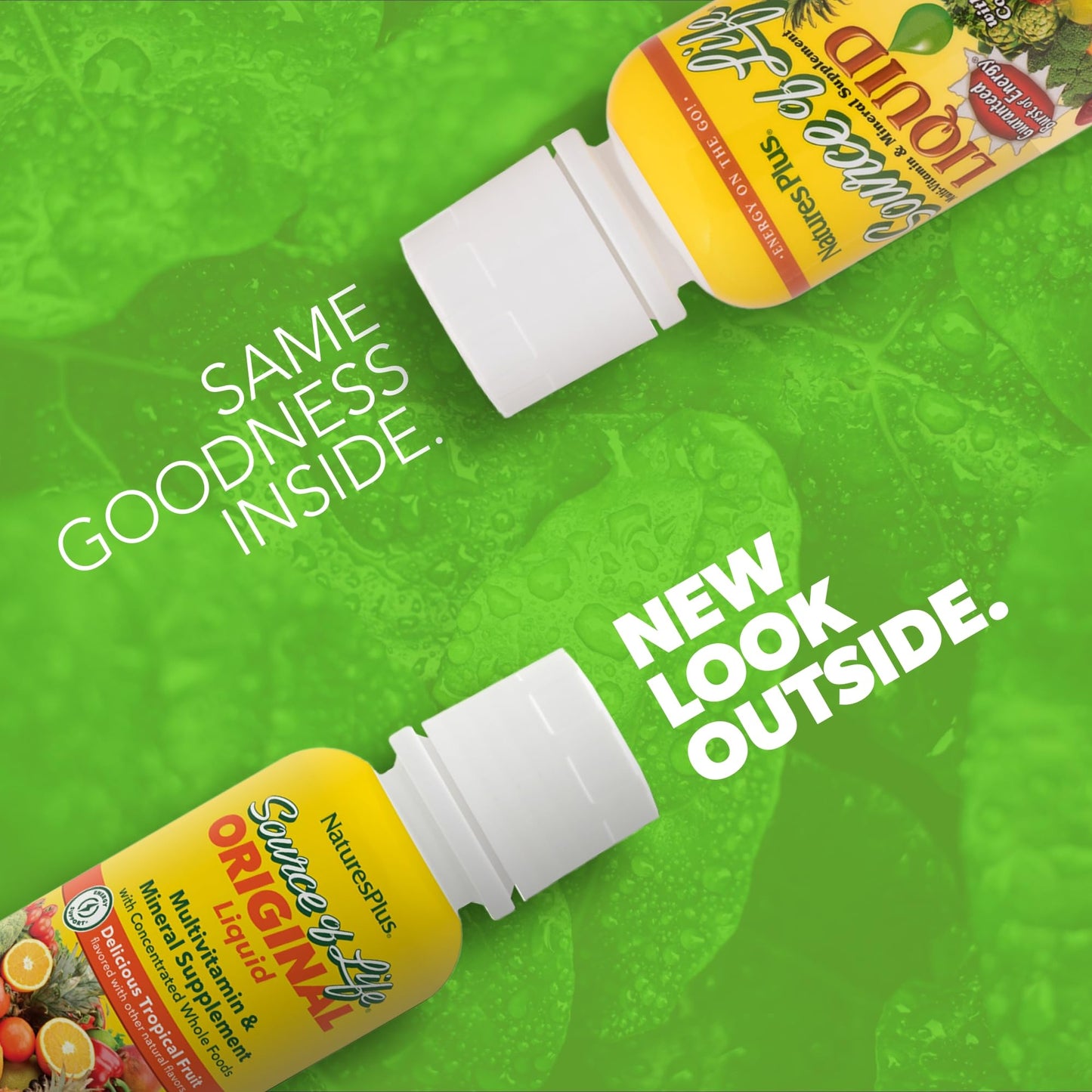 NaturesPlus Source of Life Liquid, Tropical Fruit - 8 fl oz - Multivitamin & Mineral Supplement - Gluten Free, Vegetarian - 8 Servings NaturesPlusBuy Supplements Australia