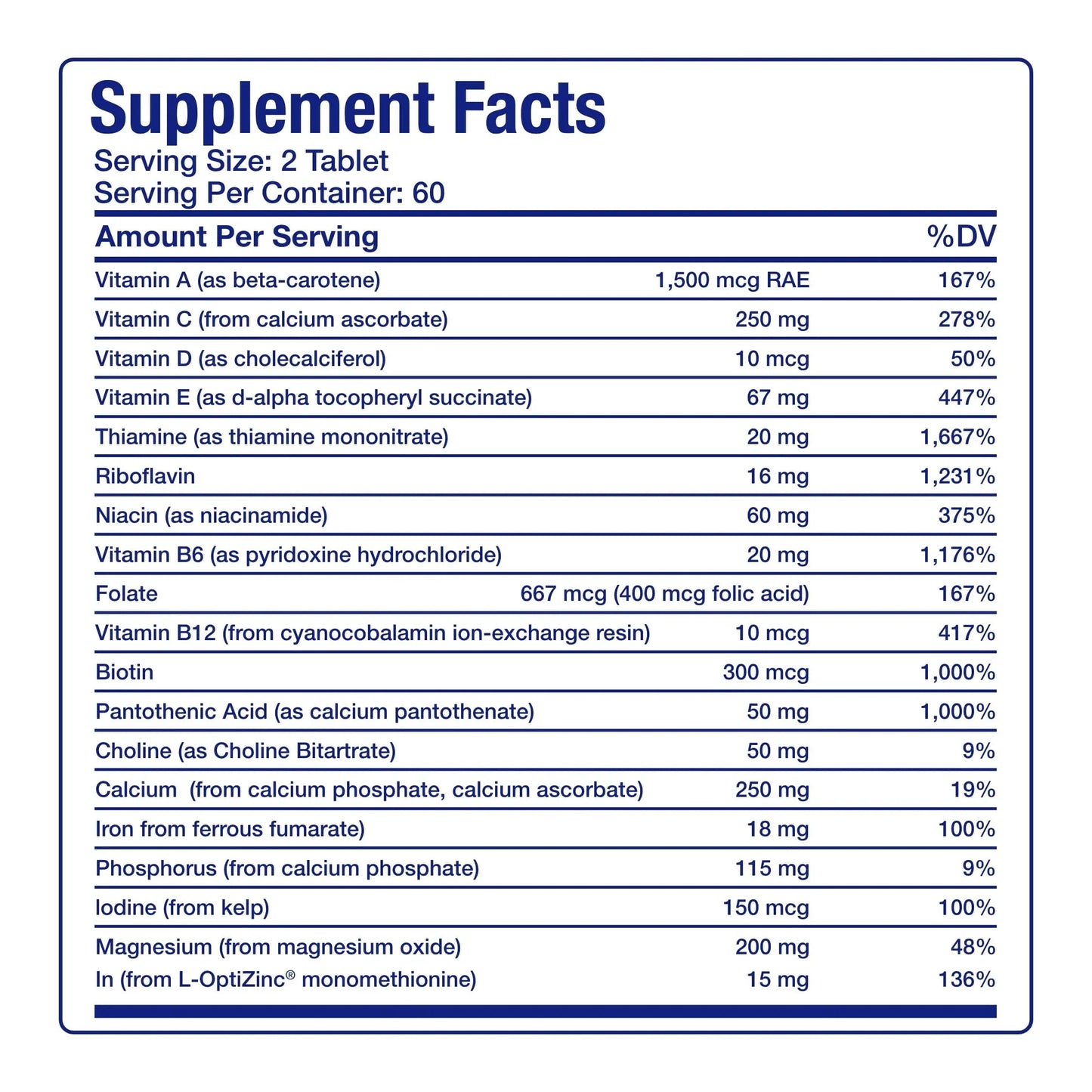 30-in-1 Adult Multivitamin with Iron - Antioxidant Rich Over 50 Multivitamin for Women and Men with Vitamins A C D E B Complex Zinc Magnesium Anabolic LaboratoriesBuy Supplements Australia