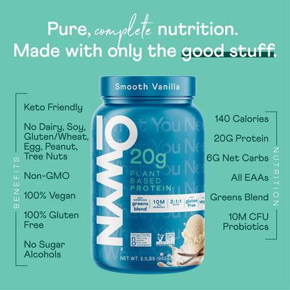 OWYN Only What You Need Plant Based Protein Powder with 20g Protein, Probiotics OWYN Only What You NeedBuy Supplements Australia