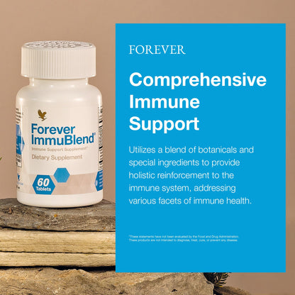 Forever Living - Forever ImmuBlend® Immune Support Supplement – Includes Botanicals, Vitamins D & C, Maitake & Shiitake Mushrooms – 60 Tablets Forever Living ProductsBuy Supplements Australia