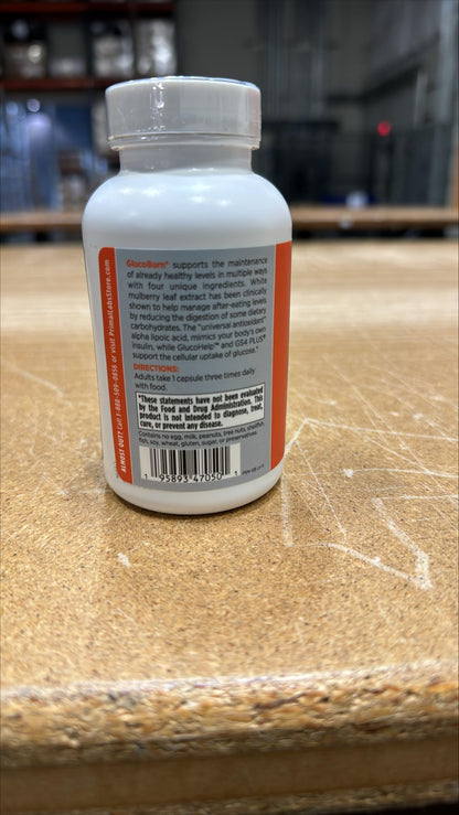 Primal Labs GlucoBurn Support Supplement with White Mulberry Leaf Extract and Alpha Lipoic Acid, 90 Veg capsules Primal LabsBuy Supplements Australia