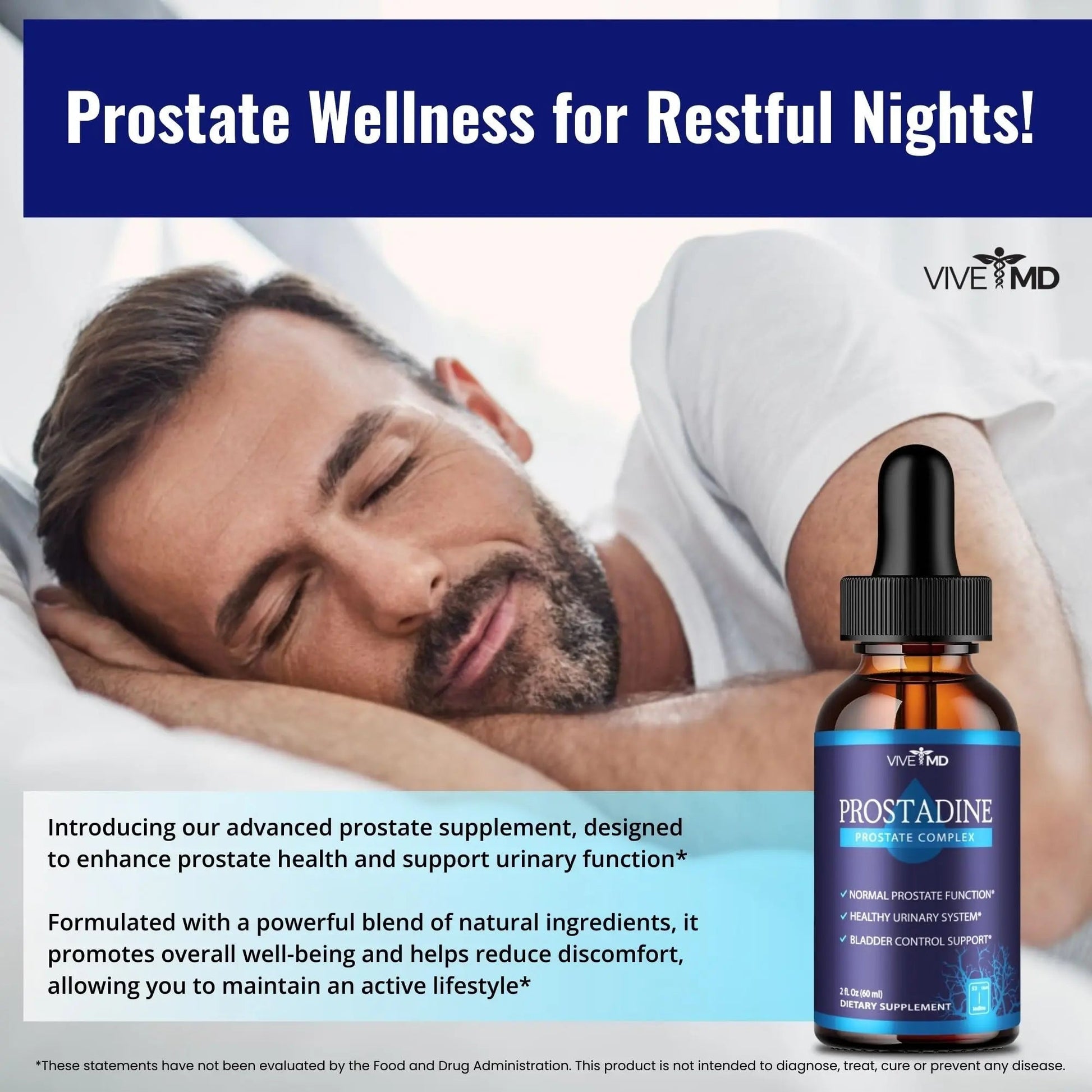 VIVE MD Prostadine Drops for Prostate Health, Bladder Urinating Issues - Prostadine Official Drop Formula - Extra Strength with Pomegranate, Prostadine Reviews (Package of 5) VIVE MDBuy Supplements Australia