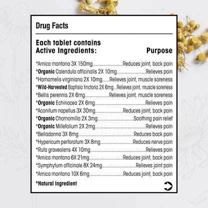 MediNatura Whole Body + Joints Bundle T-Relief Arnica +12 Natural Arthritis Pain Tablets 100ct + T-Relief Arnica +12 Natural Pain Relieving Tablets 100ct MediNaturaBuy Supplements Australia