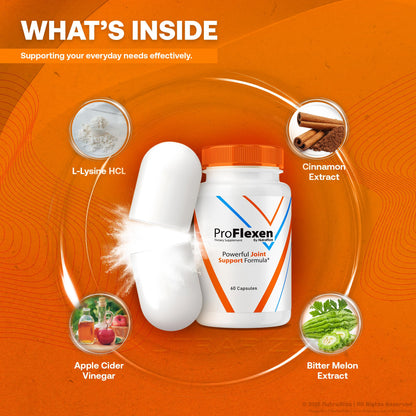 ProFlexen Capsules, ProFlexen Advanced Joint Support Formula, ProFlexen Collagen Support Pills, All Natural Supplement for Healthy and Flexible Joints, Official Pro Flexen Joint Reviews (60 Capsules) NutraRizeBuy Supplements Australia