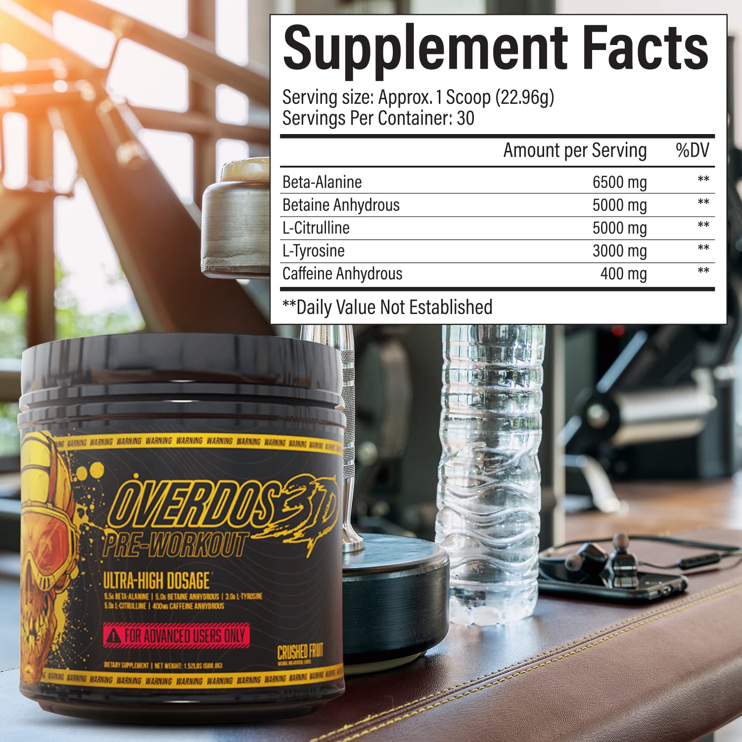 OVERDOS3D Pre-Workout Powder | Ultra-High Dosage | for Advanced Users ONLY Heath SecretBuy Supplements Australia