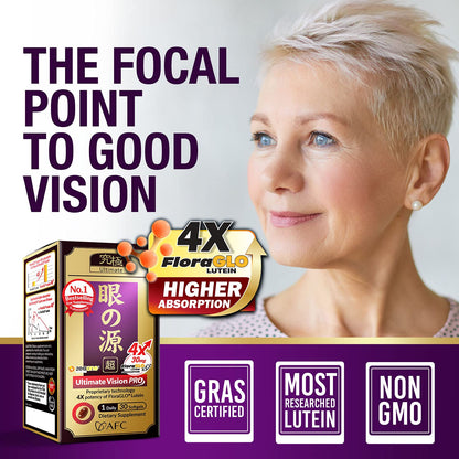 AFC Japan Ultimate Vision PRO - Eye Formula with FloraGLO Lutein 4X AFCBuy Supplements Australia