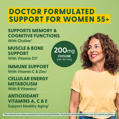 MegaFood, Multi for Women 55+, Supports Optimal Health and Wellbeing, Multivitamin and Mineral Dietary Supplement, Gluten Free, Vegetarian, 60 tablets (30 servings) MegaFoodBuy Supplements Australia