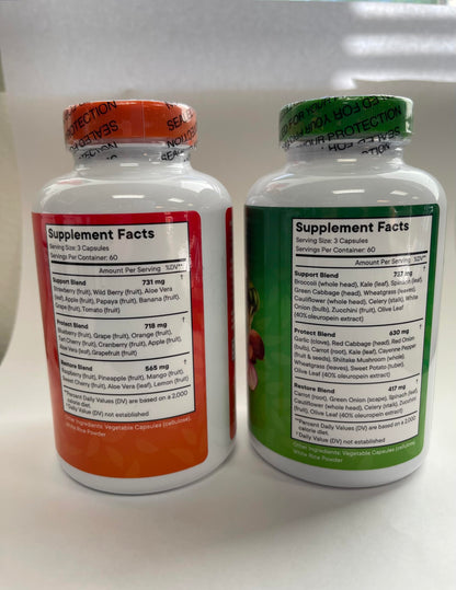 Superfood Fruit and Veggie Supplement - 360 Whole Super Fruit and Vegetable Supplements & Vitamin with Beta-Carotene, Soy Free- 180 Count (Pack of 2) Superfood MDBuy Supplements Australia
