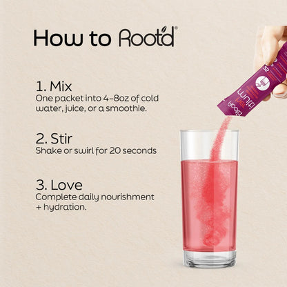 Root'd Multivitamin Powder for Women - 25 Vitamins & Minerals with 3X Electrolytes, 9 Organic Superfoods, Probiotics & Enzymes Root'd