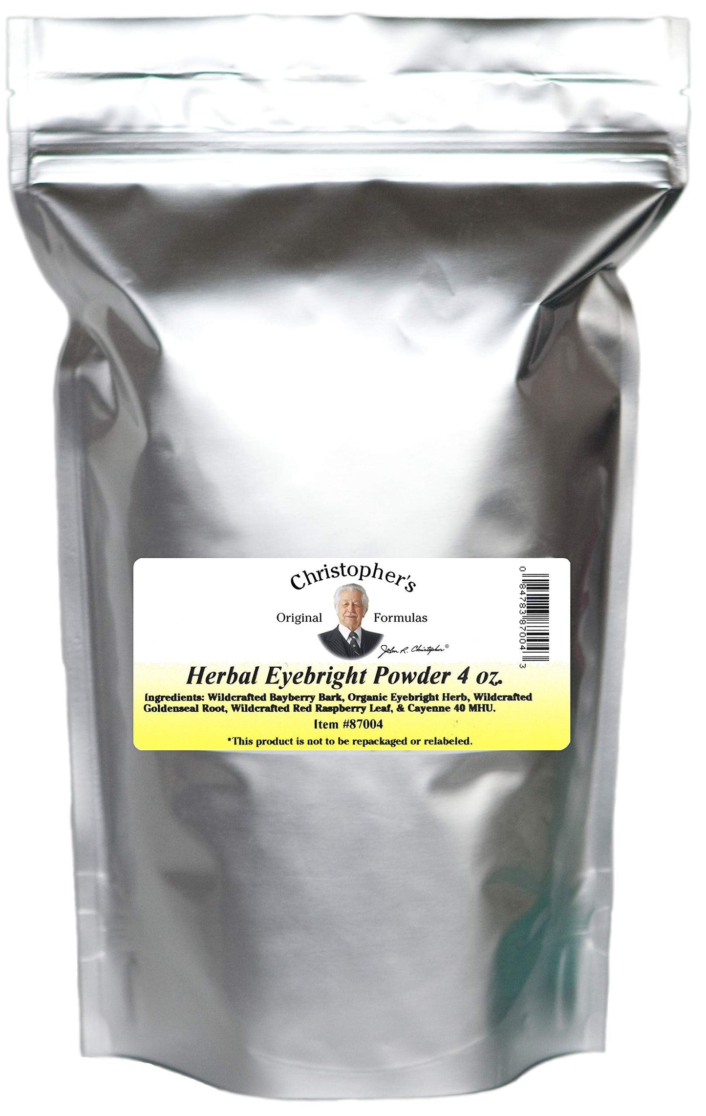 Christophers Original Formulas Herbal Eyebright Powder 4 OZ Christopher's Original FormulasBuy Supplements Australia