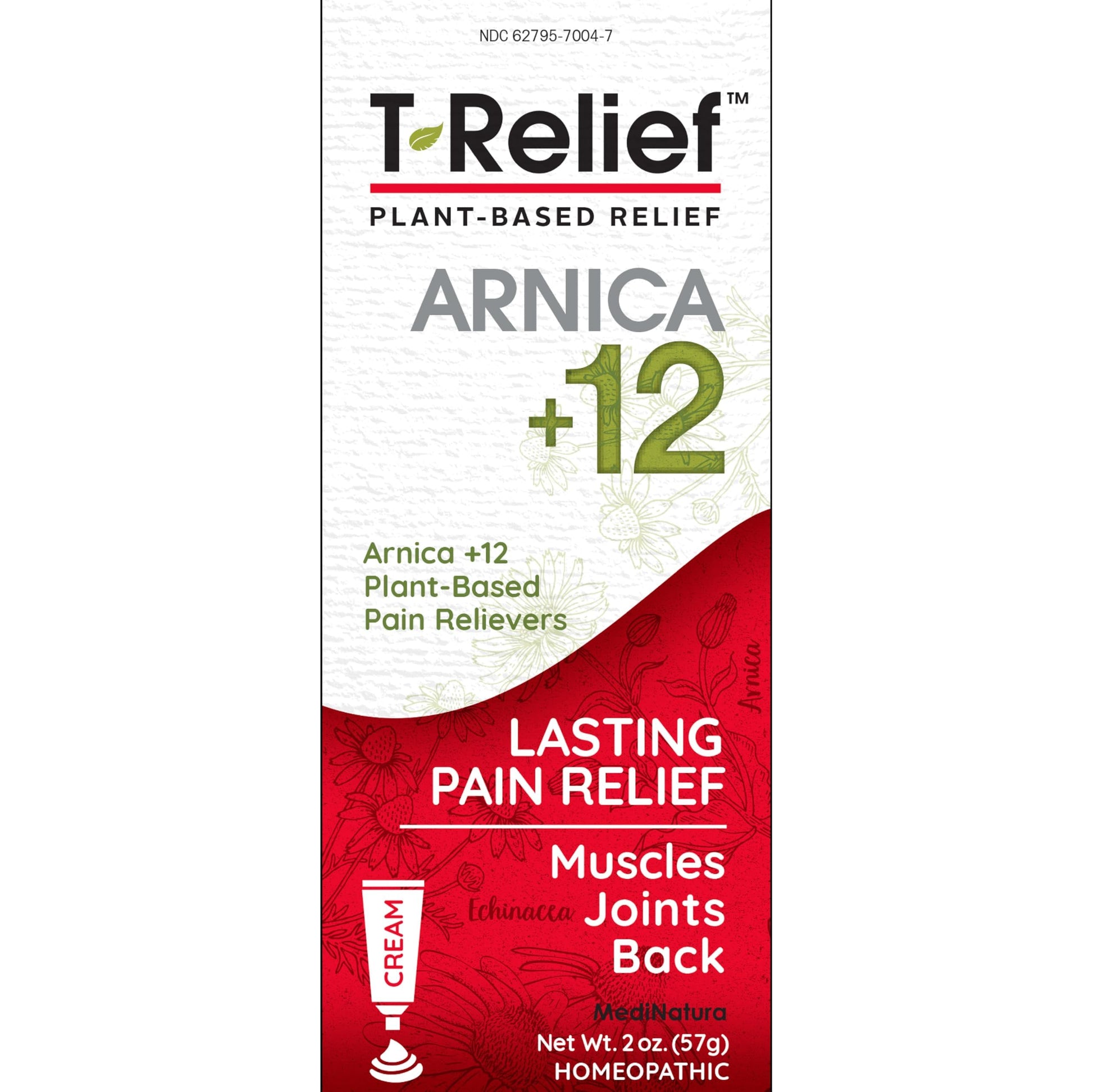 MediNatura T-Relief Extra Strength Discomfort Relief-Naturally-Soothing Cream That Supports Sore Joints-Stiffness & Body Ache Aid-Homeopathic Herbal Rub-Fast-Absorbing & Non-Sticky Lotion - 2 oz MediNaturaBuy Supplements Australia
