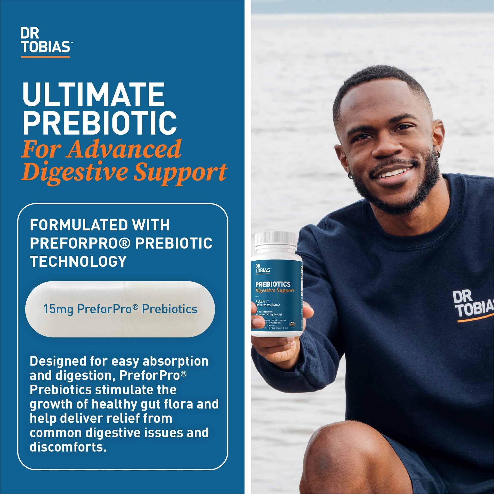 Dr. Tobias Prebiotics, Supports Digestion & Gut Health, Feed Good Probiotic Bacteria Dr. TobiasBuy Supplements Australia