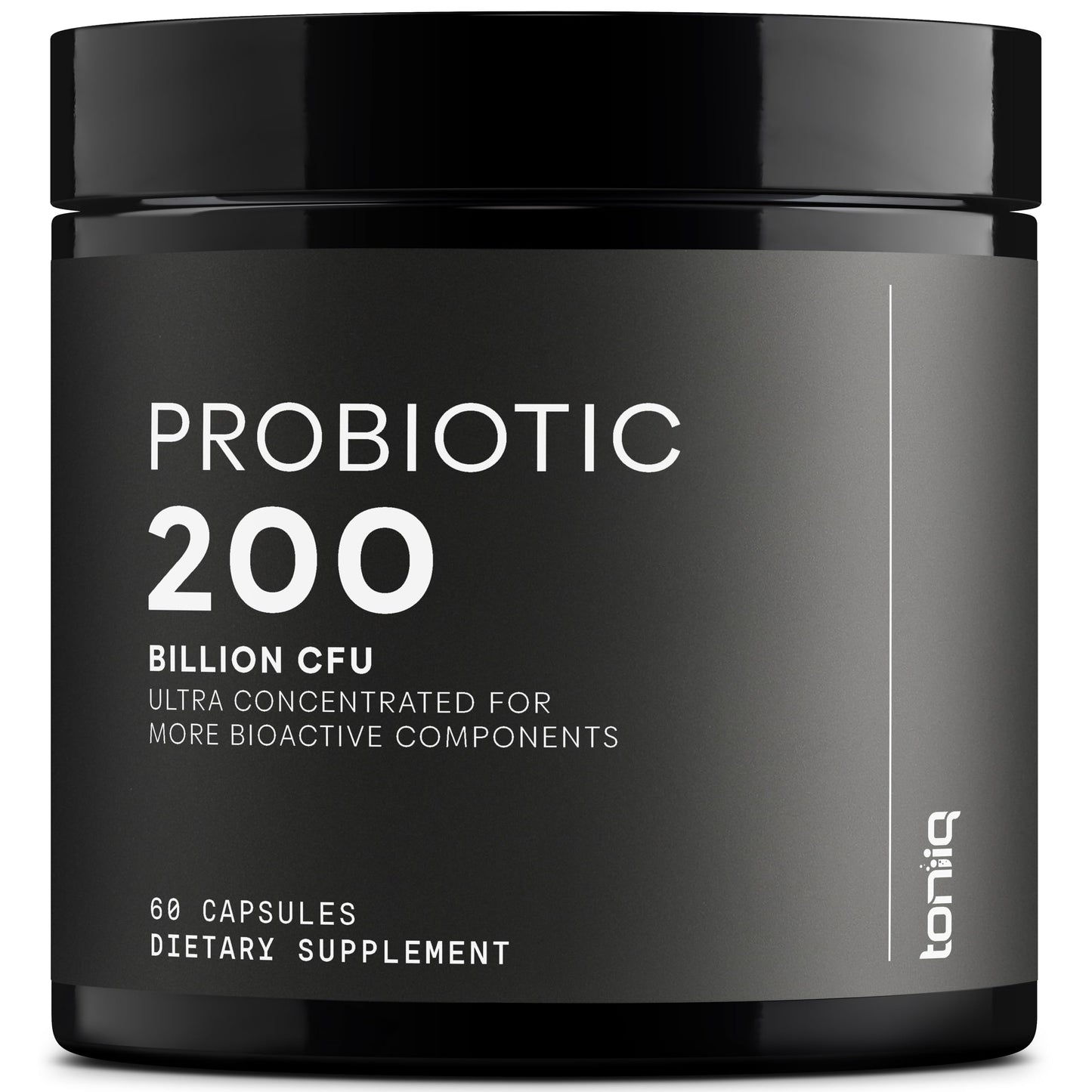 Toniiq 200 Billion CFU Probiotic Supplement 30 Verified Third-Party Tested Strains - Fully Shelf-Stable Probiotics Formula