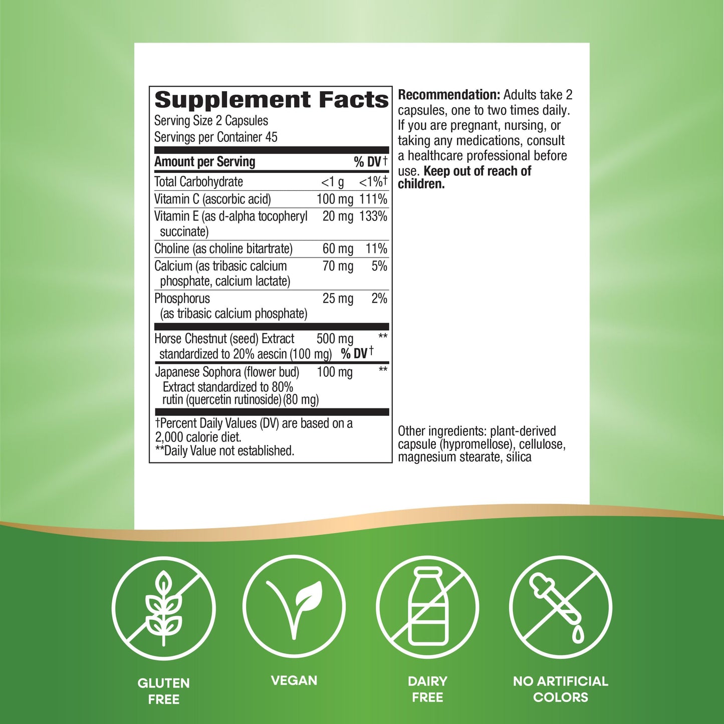 Nature's Way Premium Hem-Care, Unique Vein Health Blend*, 90 Capsules Nature's WayBuy Supplements Australia