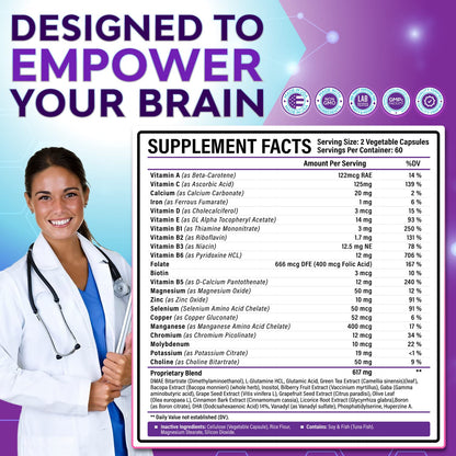 40-in-1 Brain Booster Supplements for Memory, Focus, Clarity, Energy, Performance Rainbow Nutrients, LLCBuy Supplements Australia