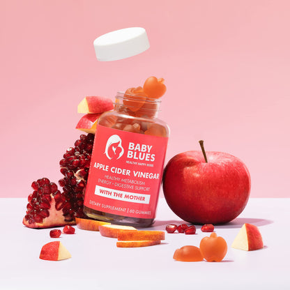 Baby Blues Apple Cider Vinegar Gummies - Vegan, Non-GMO & Gluten-Free, Postpartum Dietary Supplement Baby BluesBuy Supplements Australia