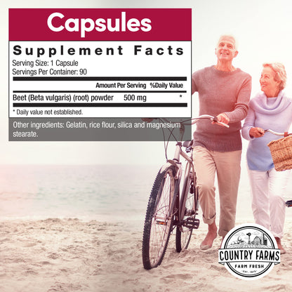 COUNTRY FARMS Bountiful Beets Root Capsules, Wholefood Beet Extract Superfood COUNTRY FARMSBuy Supplements Australia