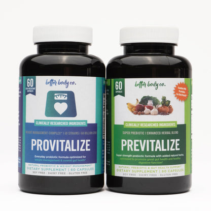 Better Body Co. Original Slim Gut Bundle | Provitalize & Previtalize Bundle - Natural Menopause