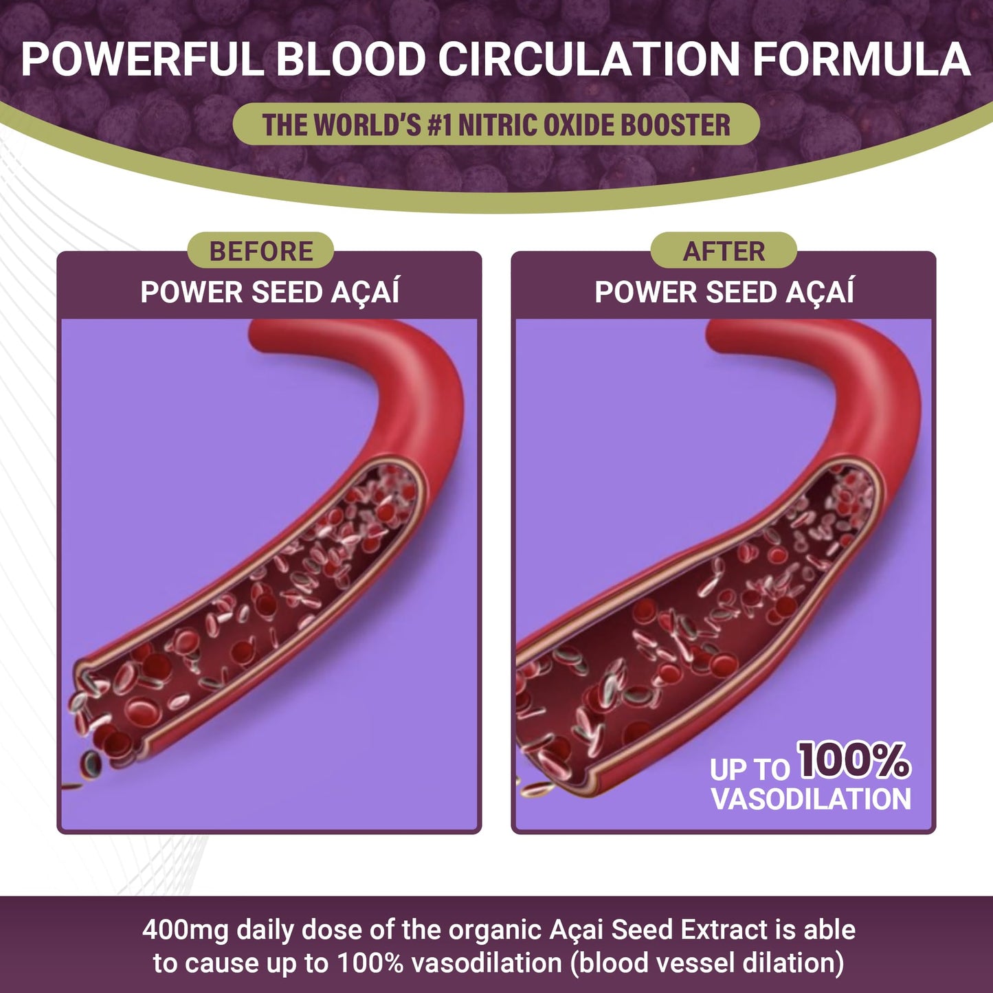 POWER SEEDAÇAÍ New Patented Nitric Oxide Supplement -Increase Blood Flow & Circulatio POWER SEEDAÇAÍBuy Supplements Australia