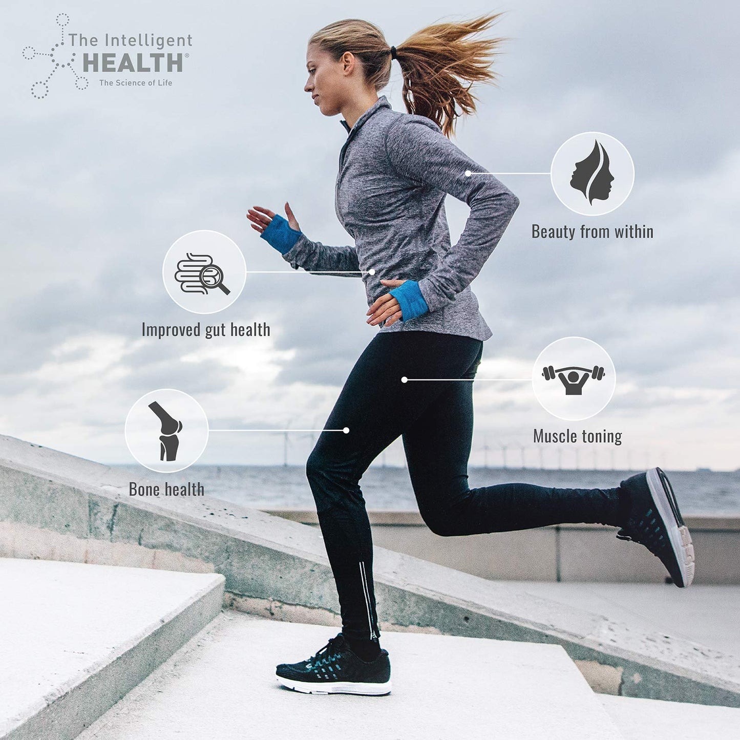 Hydrolysed Collagen Powder (Bovine) - High Protein Grass Fed Unflavoured Peptides The Intelligent HealthBuy Supplements Australia