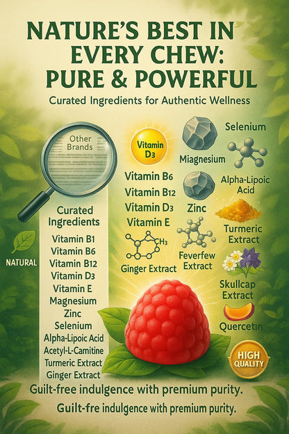 Sugar Free Neuropathy Support Gummies for Nerve – Enhanced Nerve Health, Regeneration, Cognitive Support with Vitamin B1, B6, B12, Magnesium, ALA, Turmeric, CoQ10 & More NutraPerfectoBuy Supplements Australia