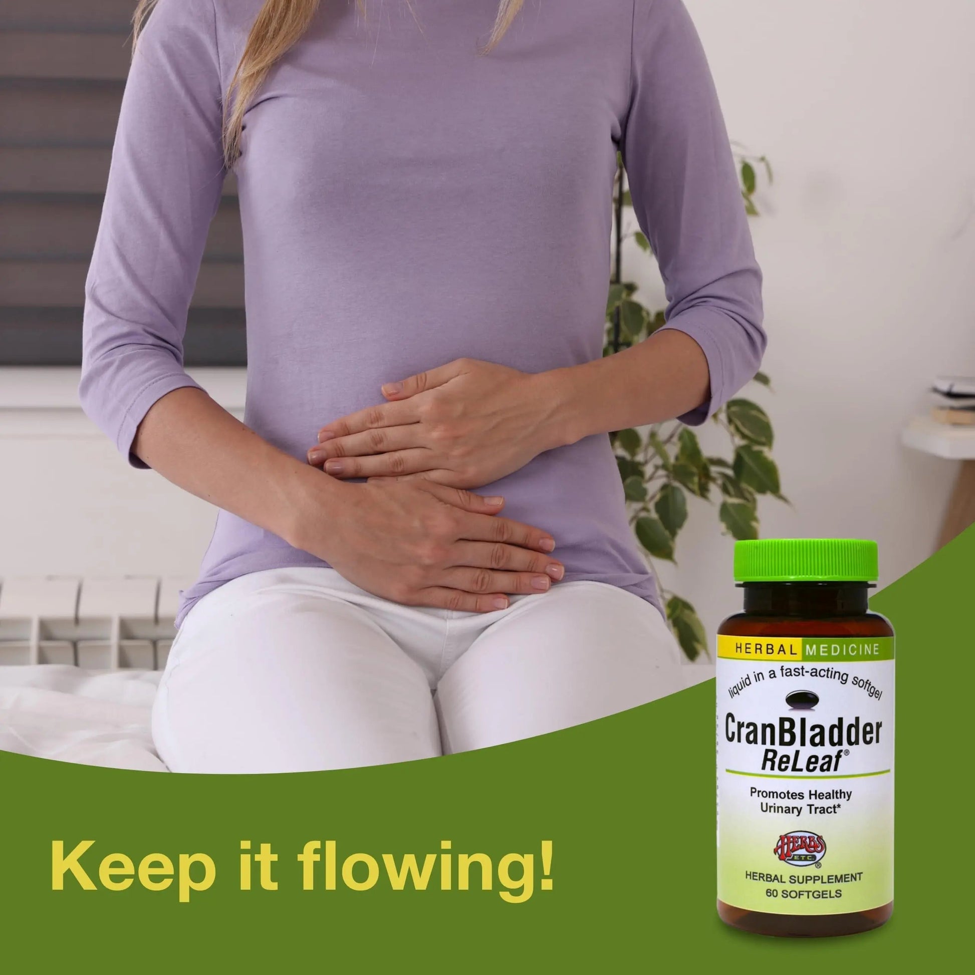 Herbs Etc. CranBladder ReLeaf Softgels - Bladder Health Support - Natural Supplement Formula to Aid Urinary Health & Comfort - Optimal Urinary Support with Cranberry - 60 Softgels (60 Servings) Herbs Etc.Buy Supplements Australia