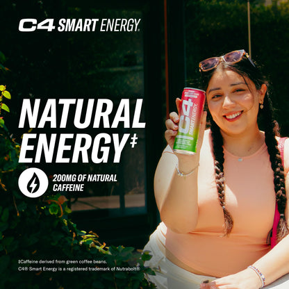 Cellucor C4 Smart Energy Drink - Sugar Free Performance Fuel & Nootropic Brain Booster, Coffee Substitute or Alternative | Cherry Berry Lime 12 Oz - 12 Pack C4Buy Supplements Australia