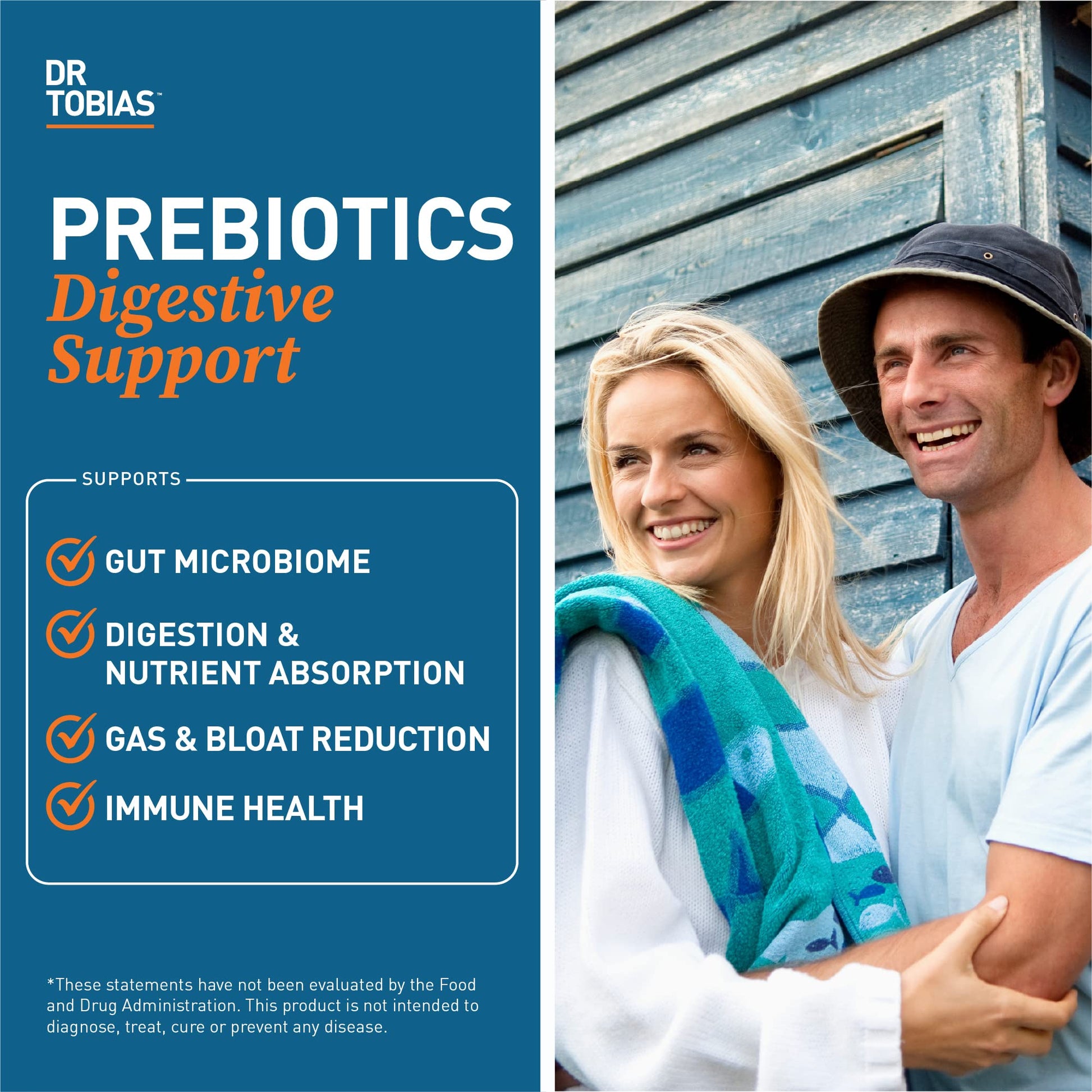 Dr. Tobias Prebiotics, Supports Digestion & Gut Health, Feed Good Probiotic Bacteria Dr. TobiasBuy Supplements Australia