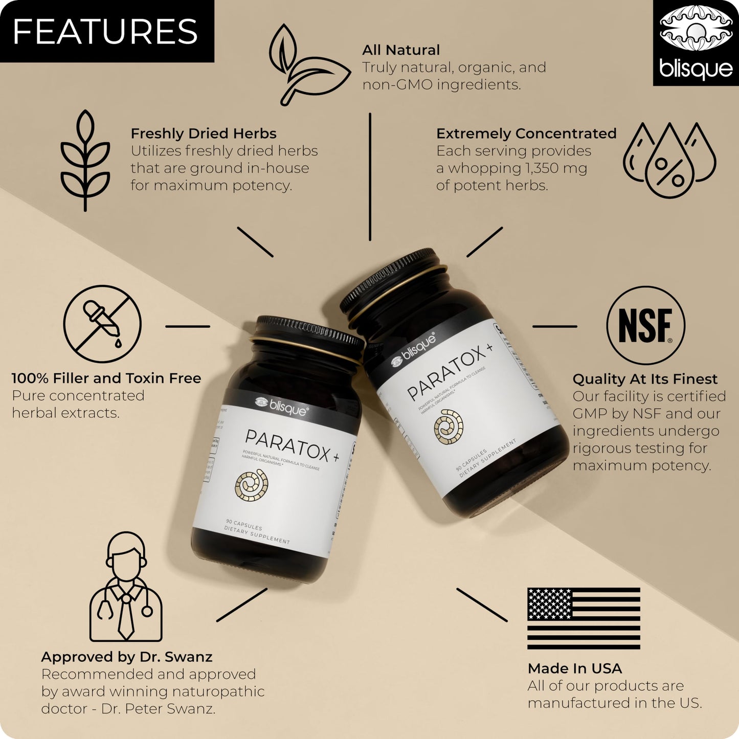 Blisque – Natural para Cleanse Support Supplement to Eliminate Harmful Organisms BlisqueBuy Supplements Australia