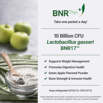 BNRThin Plus, Weight Management Probiotic Powder, 10 Billion CFU Guaranteed, Lactobacil AceBiomeBuy Supplements Australia