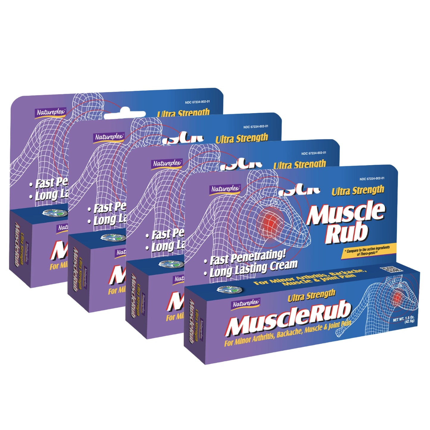 Ultra Strength Muscle Rub 4 Pack NatureplexBuy Supplements Australia