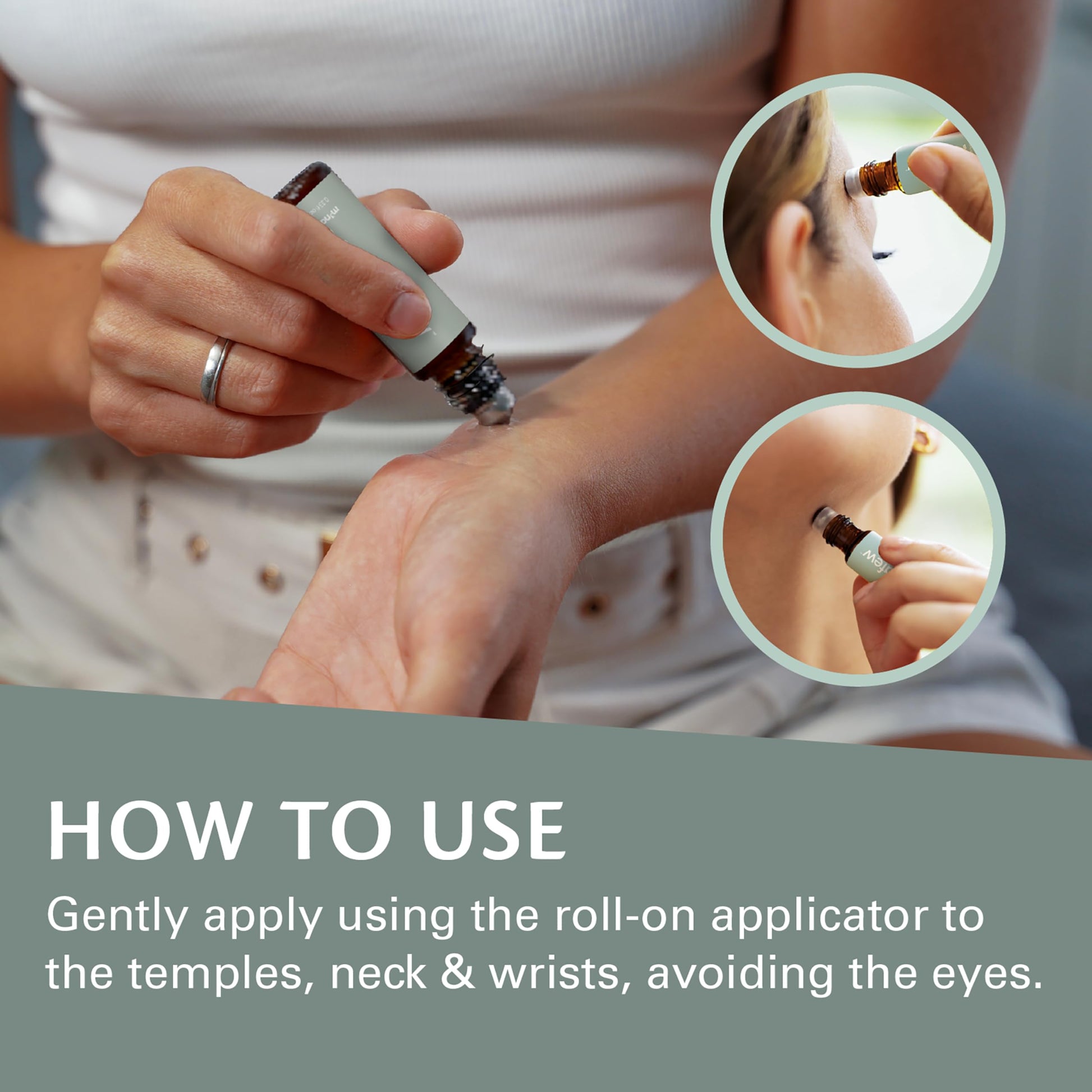 MigraFew Aromatherapy Migraine Roll On | Compact Headache Relief with Cooling Metal Roller for Head Tension and Pressure, Made with Peppermint, Spearmint and Lavender Essential Oils (0.33 FL oz) by M3 M3 NaturalsBuy Supplements Australia