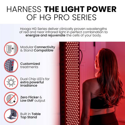 Hooga Red Light Therapy 660nm 850nm Red Near Infrared, Dual Chip Flicker Free LEDs, PRO Series hoogaBuy Supplements Australia