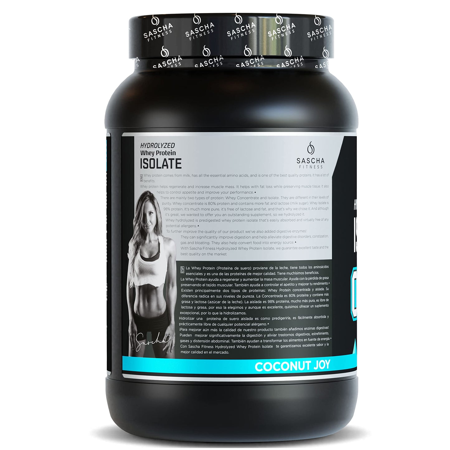 SASCHA FITNESS Hydrolyzed Whey Protein Isolate,100% Grass-Fed (2 Pounds, Coconut) SASCHA FITNESSBuy Supplements Australia