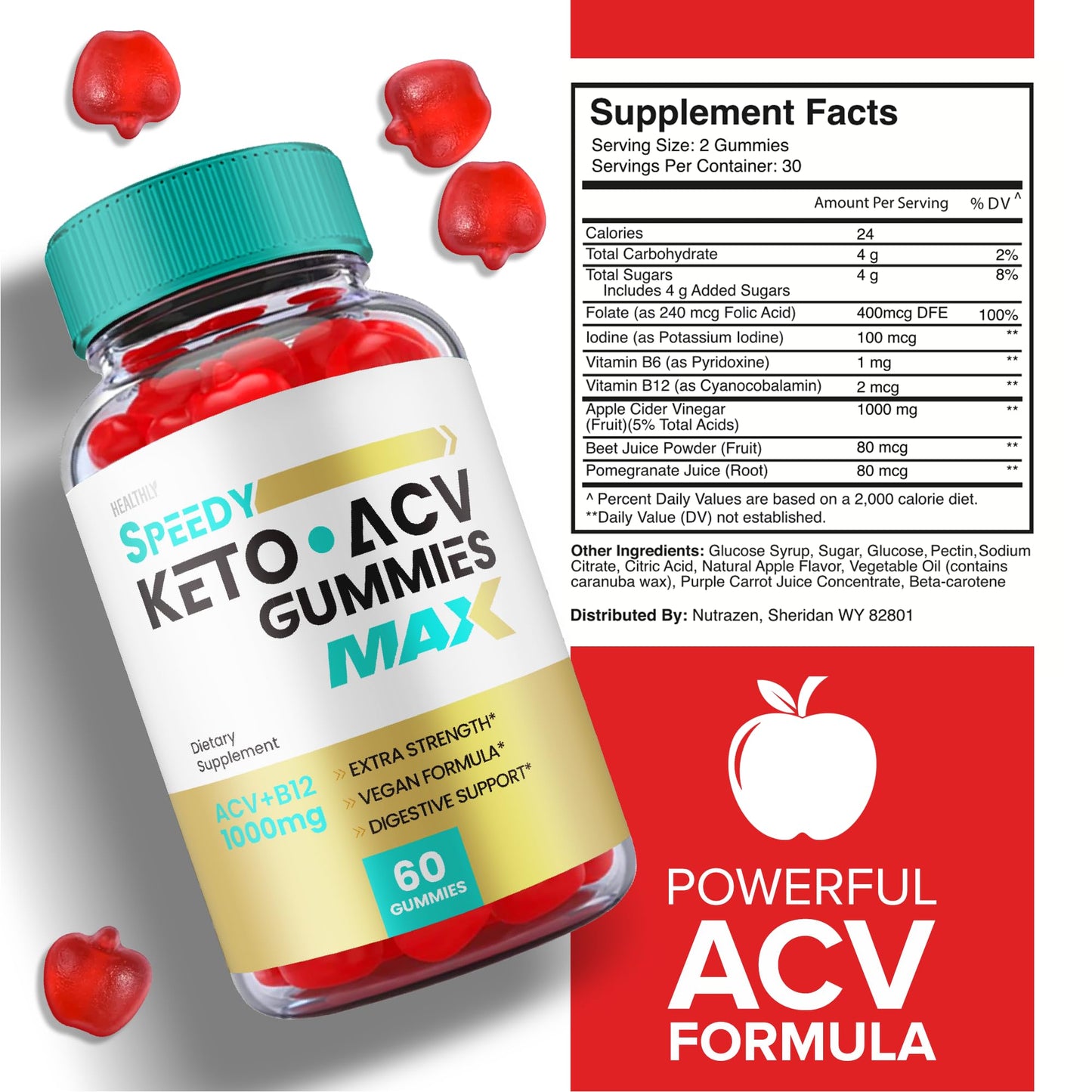 (2 Pack) Speedy Keto ACV Gummies Maximum Strength, Speedy Keto Plus ACV Gummies HealthlyBuy Supplements Australia