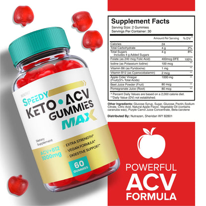 (3 Pack) Speedy Keto ACV Gummies Maximum Strength, Speedy Keto Plus ACV Gummies HealthlyBuy Supplements Australia