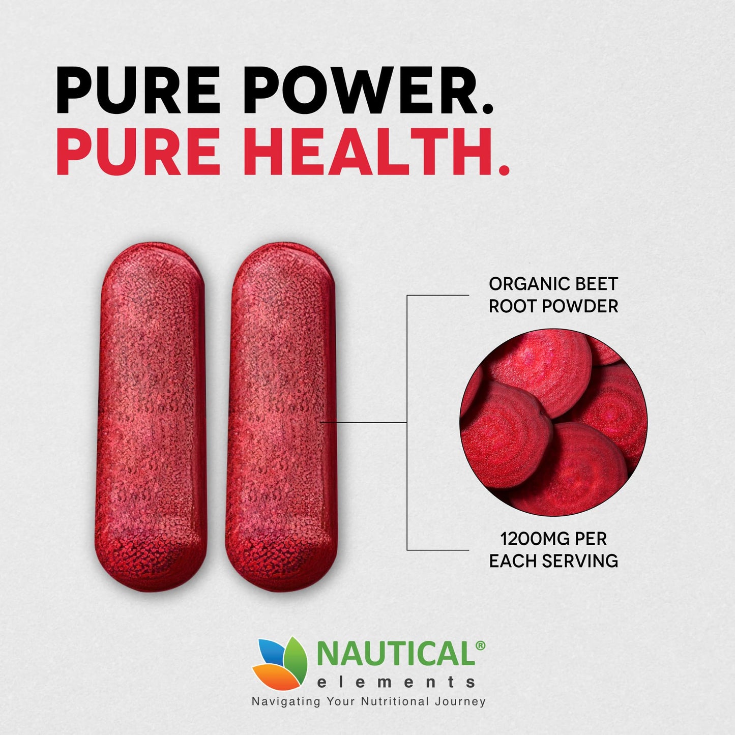 Beet Root Capsules - 1200mg Per Serving - 200 Beet Root Powder Capsules - Beetroot Powder Supports Blood Pressure, Athletic Performance, Digestive