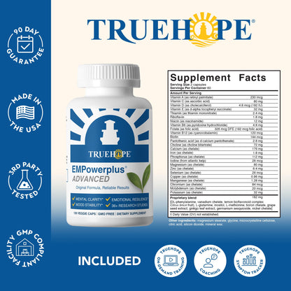 Truehope EMPowerplus Advanced Multivitamin for Women & Men - Broad-Spectrum Multivitamins & Chelated Minerals | 1000% Better Absorption