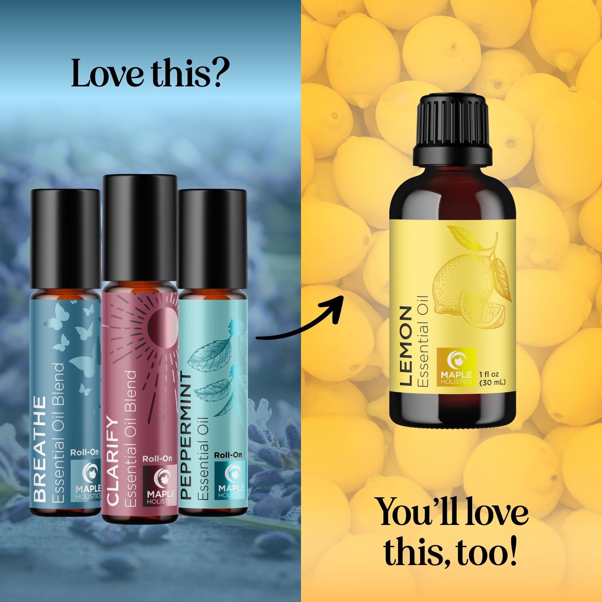 Headache Roll on Essential Oils - Aromatherapy Essential Oils Sets Variety Pack with Peppermint Clarify Maple HolisticsBuy Supplements Australia