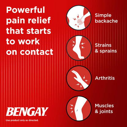 Bengay Ultra Strength Topical Pain Relief Cream, Non-Greasy Topical Analgesic for Minor Arthritis, Muscle, Joint and Back Pain, Camphor, Menthol and Methyl Salicylate, 4 OZ BengayBuy Supplements Australia